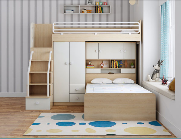 上下床不好用？這款多功能上下床誰看誰喜歡！鄰居：這是收納神器