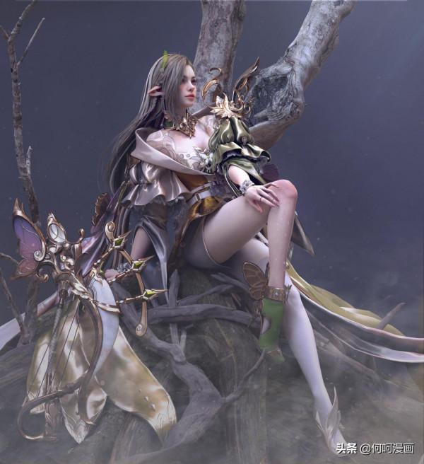 一組非常不錯的3d人物建模作品！風格多樣造型漂亮