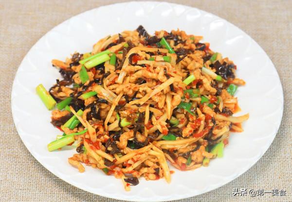 魚香肉絲怎麼做才好吃，原來肉絲滑油很關鍵，廚師長教你烹飪技巧