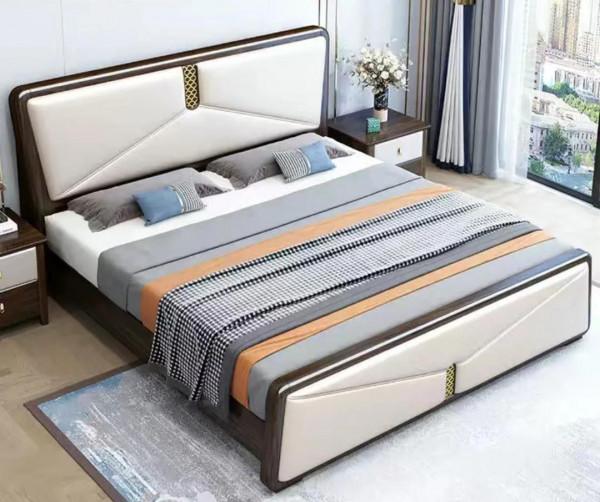 雙人床過時了！“新中式”實木床結實牢固，整潔美觀，太機智了