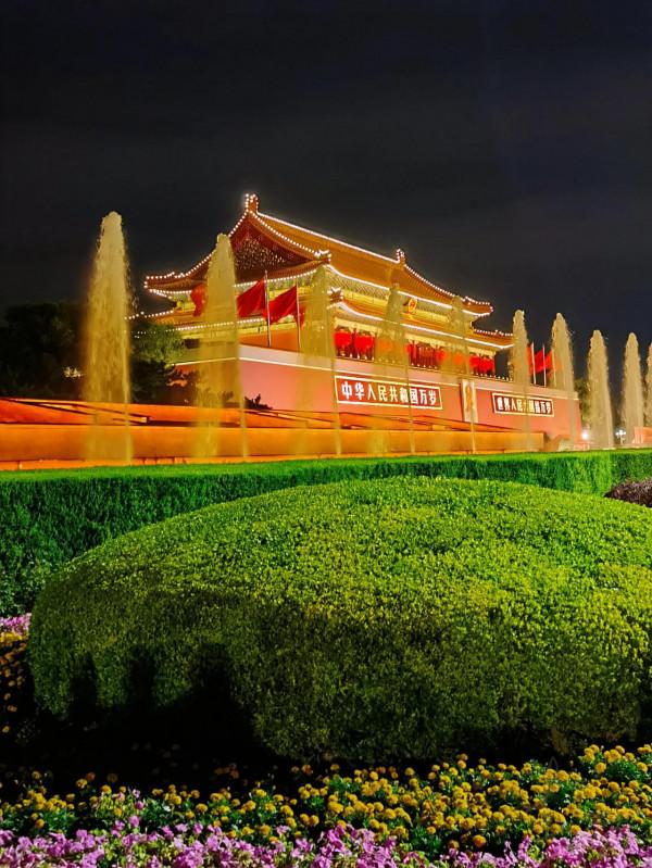 美麗的天安門國慶之夜