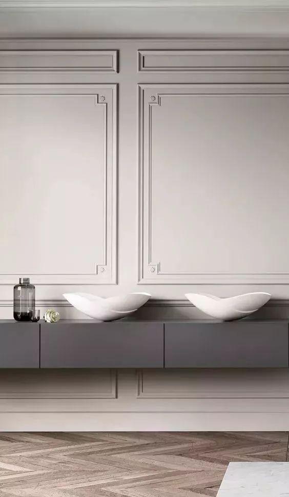 石膏線已經不流行啦,現在都做這種細線框,又美又有格調 石膏線已經不流行啦,現在都做這種細線框,又美又有格調