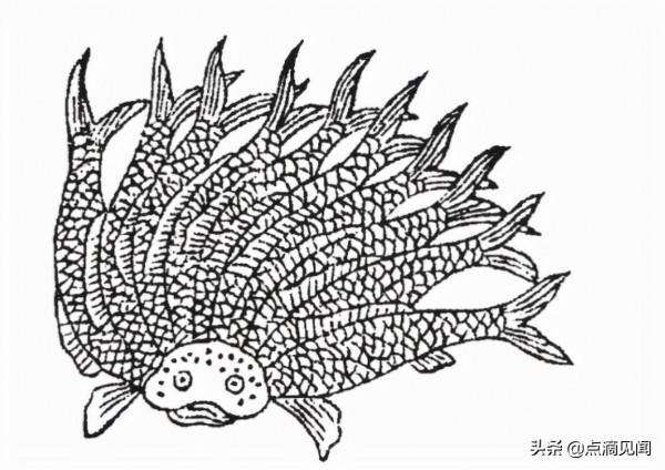 山海經記載的一個頭十個身體的怪魚-何羅魚-北山一經4