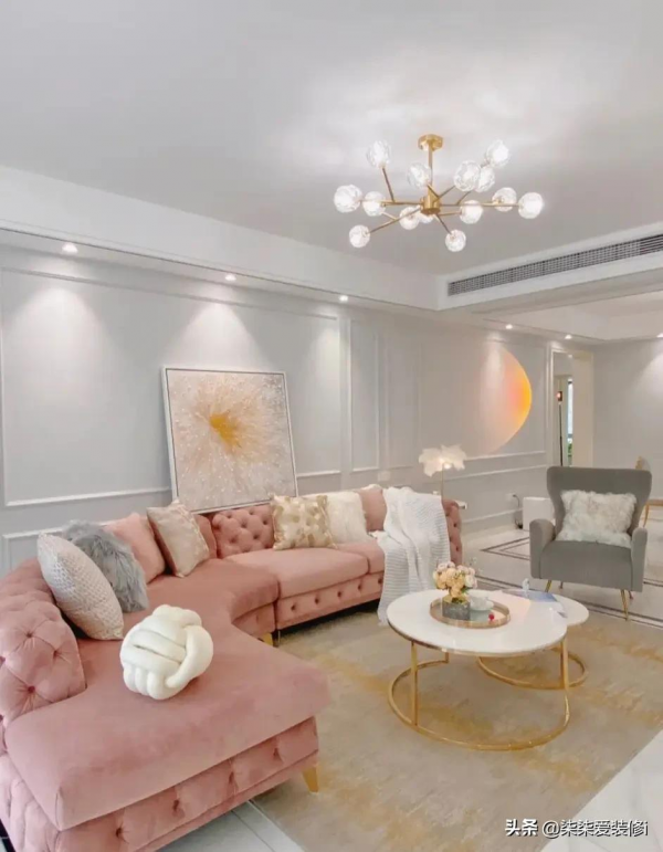 即將入住128㎡新家，與粉色夢幻聯動，濃濃的北歐小資風氤氳而生