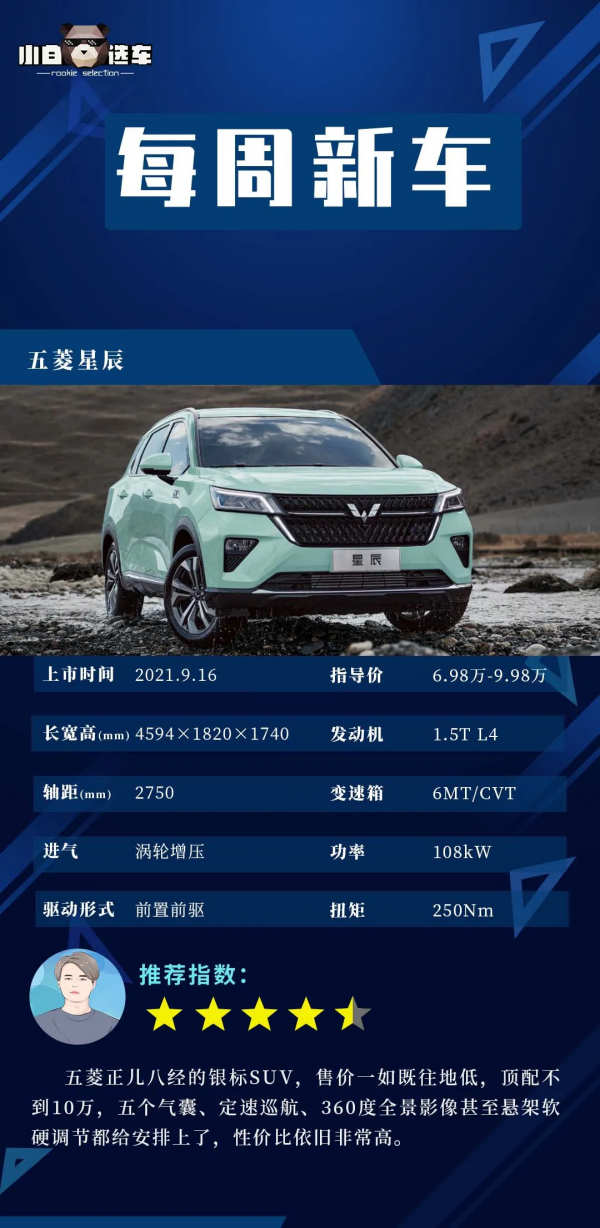 每週新車：價格配置都很香，五菱星辰和小鵬P5，哪款讓你更心動？