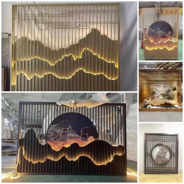 美麗鄉村鋁屏風格柵