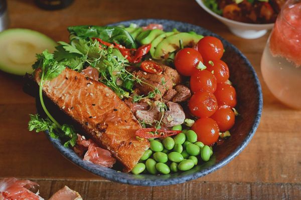 三文魚海膽波奇飯 三文魚海膽波奇飯