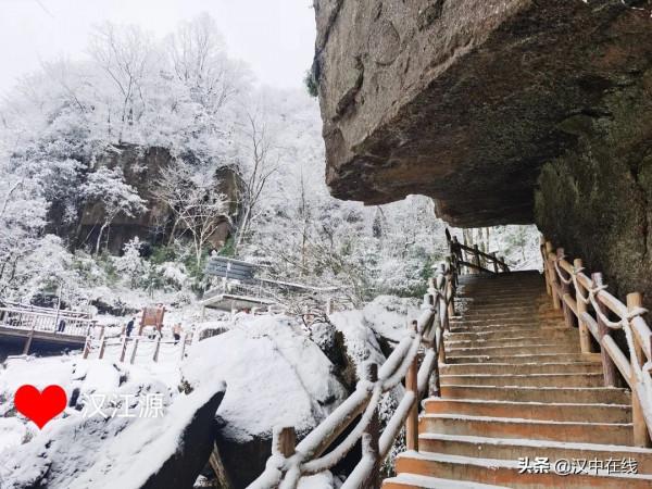 宛如仙境！漢江源景區下雪啦