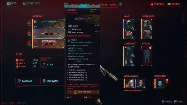 《賽博朋克2077》1&period;5暗改 暴擊暴傷大型削弱