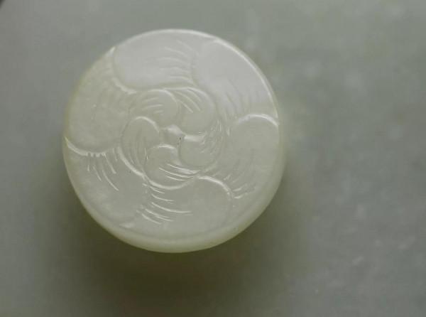 甘肅琳隆雅齋||清乾隆五福捧壽玉帶扣 甘肅琳隆雅齋||清乾隆五福捧壽玉帶扣