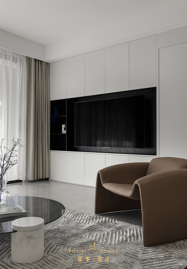 事實證明越簡單越高階,玄關電視牆一起打,堅持去把手,全屋養眼 事實證明越簡單越高階,玄關電視牆一起打,堅持去把手,全屋養眼