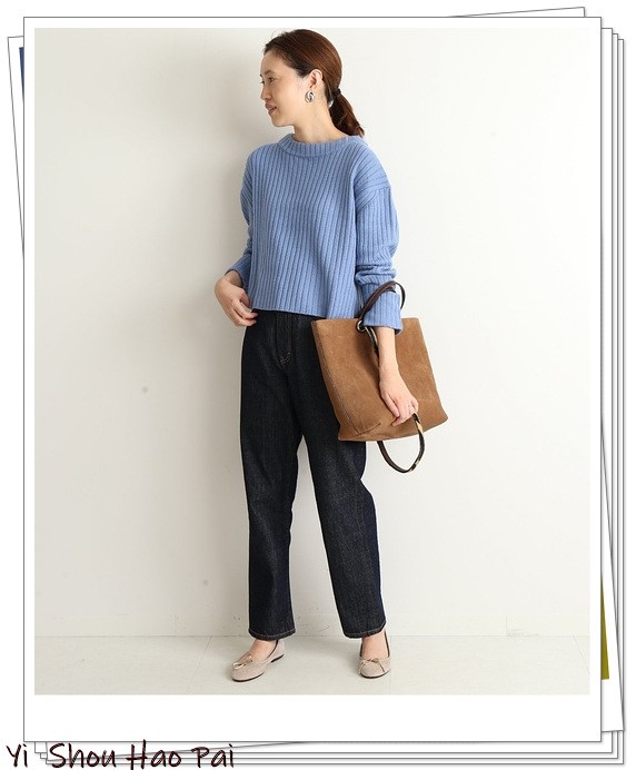 淺藍色針織衫的27種搭配圖例!用冷色調穿出輕熟高雅的感覺 淺藍色針織衫的27種搭配圖例!用冷色調穿出輕熟高雅的感覺