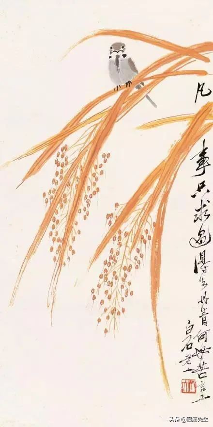 齊白石、徐悲鴻、黃胄三位大師畫麻雀各有品味 齊白石、徐悲鴻、黃胄三位大師畫麻雀各有品味