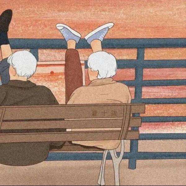 插畫風漫畫風情侶頭像 | 遇見即是上上籤