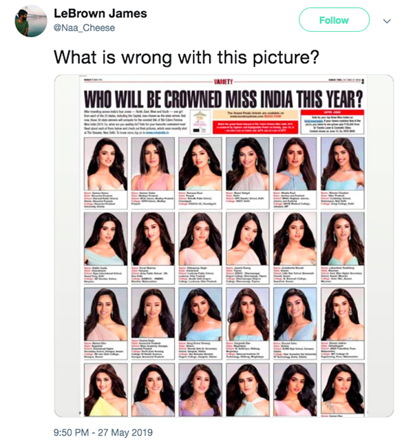 撞臉現場,印度選美前30前宛如克隆人!網友:這是什麼操作 撞臉現場,印度選美前30前宛如克隆人!網友:這是什麼操作