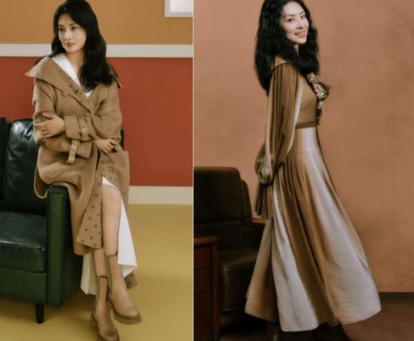 53歲周濤私下工作狀態曝光！紅裙配運動鞋顯俏皮，單手叉腰好可愛