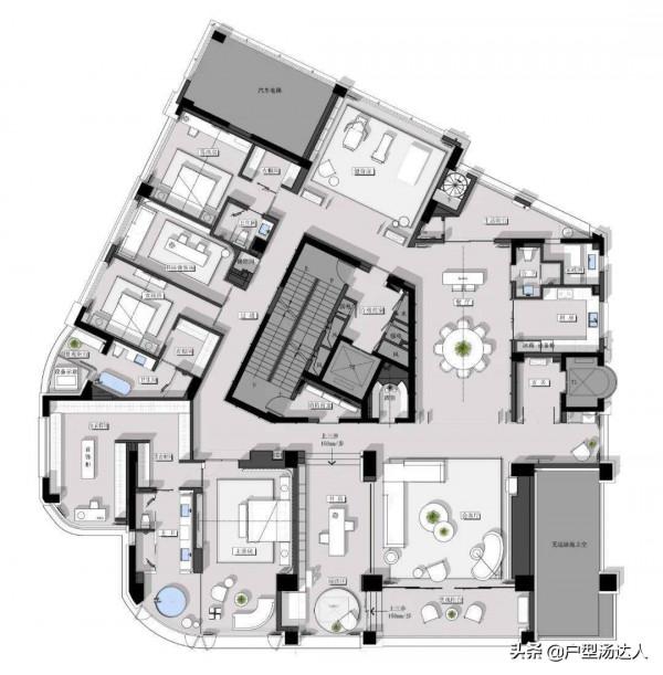 擁有這樣一套517平方的大平層戶型,是每一個男人心中的巔峰夢想 擁有這樣一套517平方的大平層戶型,是每一個男人心中的巔峰夢想