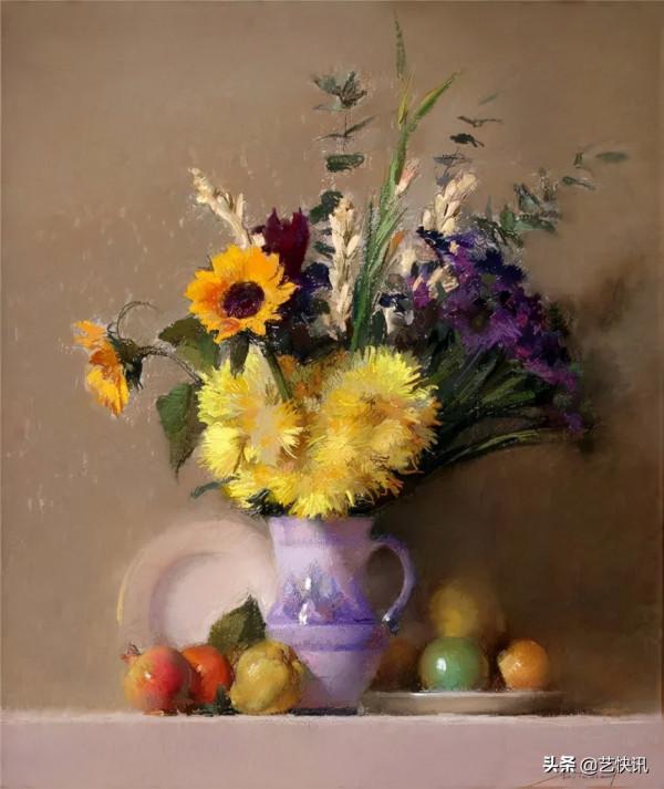 粉彩畫 | 費利佩·桑塔曼斯的人物，詮釋著最美的人體造型