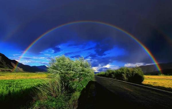 彩虹下的美景 彩虹下的美景