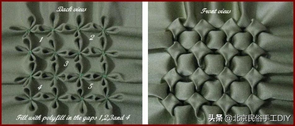 用針線在布上就能縫上立體的花樣，這招做的包包實在太讚了