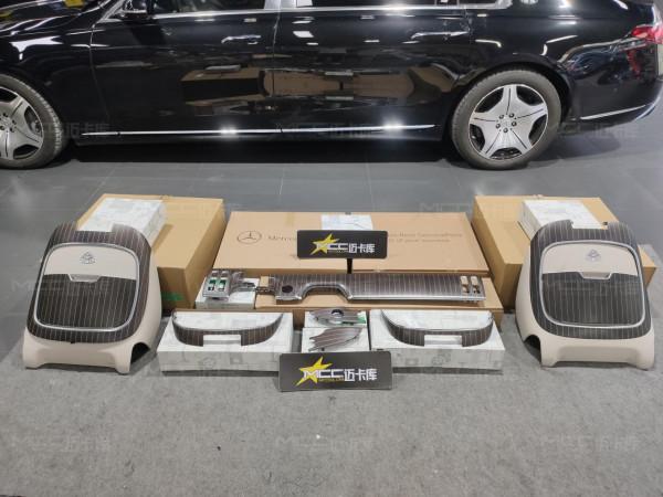 邁巴赫S480改裝內飾，鋼琴黑條紋木與棕色核桃木給你不一樣的豪華