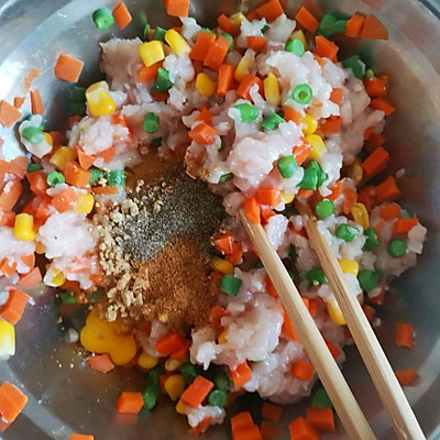 #一學就會快手菜#蔬菜雞肉餅（低卡減脂）