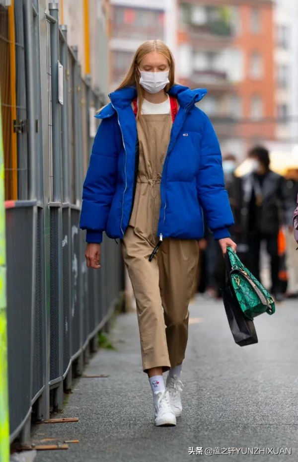 秋冬穿藍色也太好看了吧