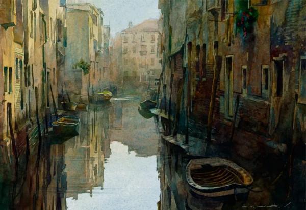 他投身於水彩繪畫40年，直到今天 依然創作熱情不止