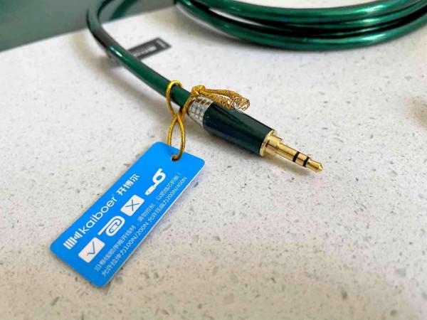 傳遞好音質，為聲音發燒，開博爾鍍銀3.5mm公對公音訊線