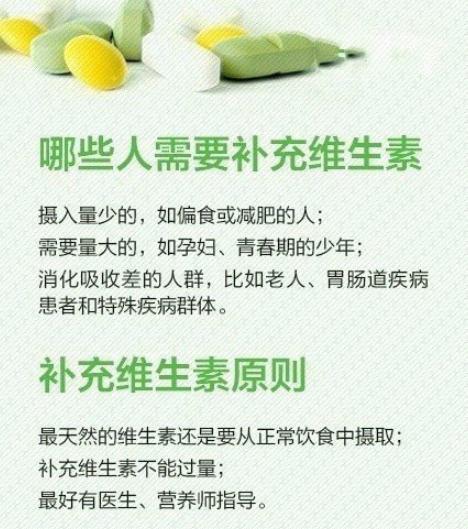 維生素缺乏症一覽表，不妨自查一下，看看自己缺什麼，建議收藏