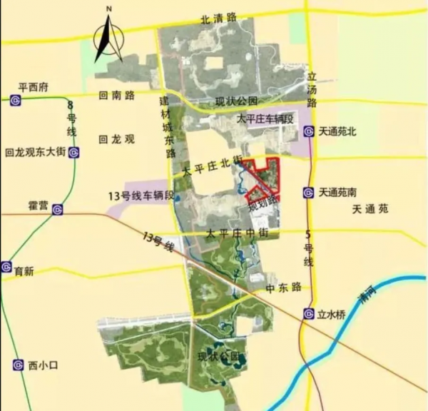 昌平這處“中軸線綠寶石”超大公園密集開建！還有一騰退推進中