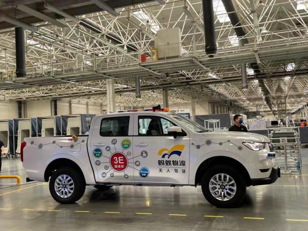 首款長城炮EV無人駕駛物流車來了，馭勢科技聯手螞蟻物流打造