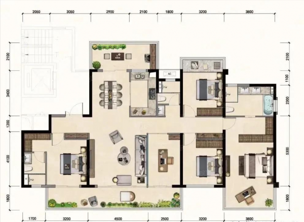 一款好戶型，可以看出設計師的滿滿誠意