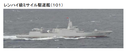 日本防衛省：中國海軍055大驅編隊穿越對馬海峽