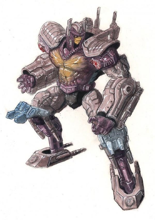 變形金剛BW超能勇士水彩風格插畫，大家喜歡原始獸還是巨無霸呢？
