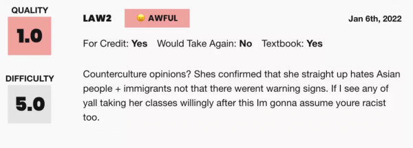 賓大教授被上千學生抵制！請讓她為歧視亞裔的言論付出代價