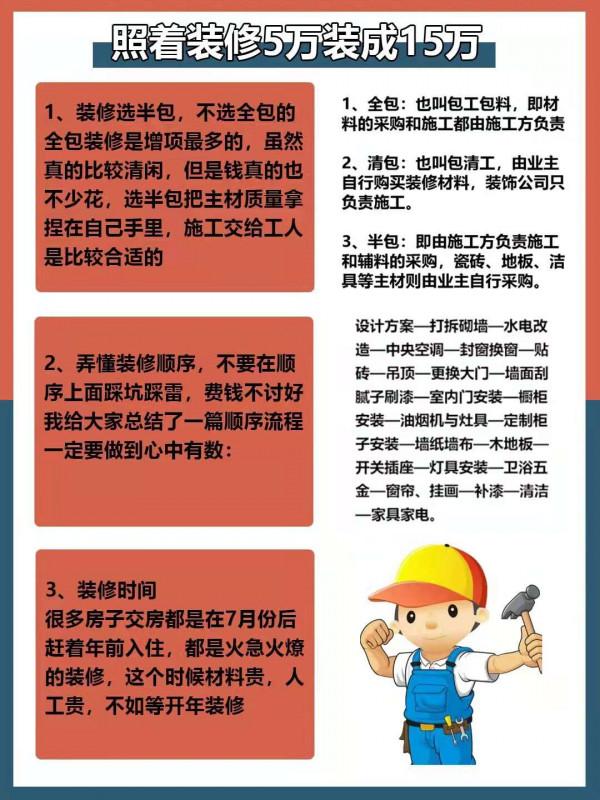 裝修這樣裝，能把5萬裝成15萬裝修