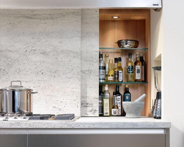 當初自己怎麼就沒想到，在這4處用推拉門，廚房收納原地翻一倍