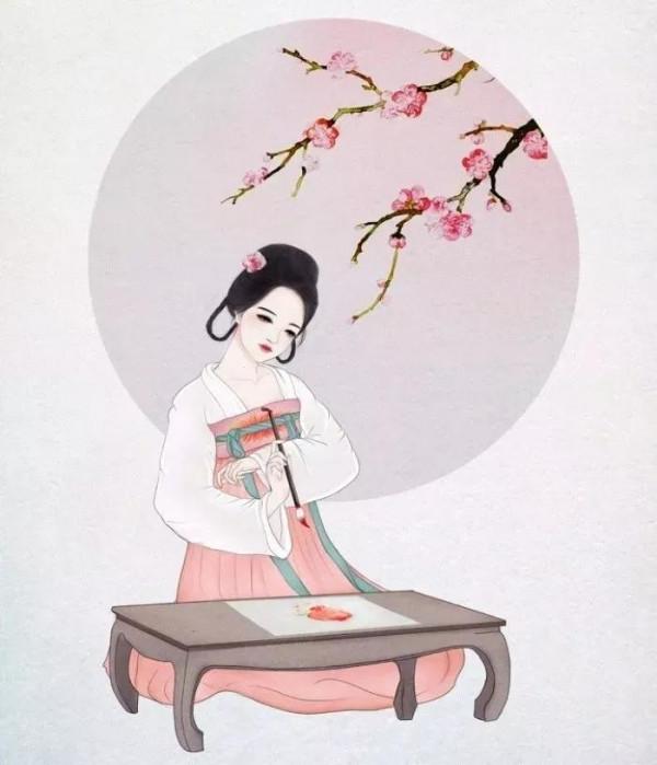 世上最美的，一是女子，一是文字。”