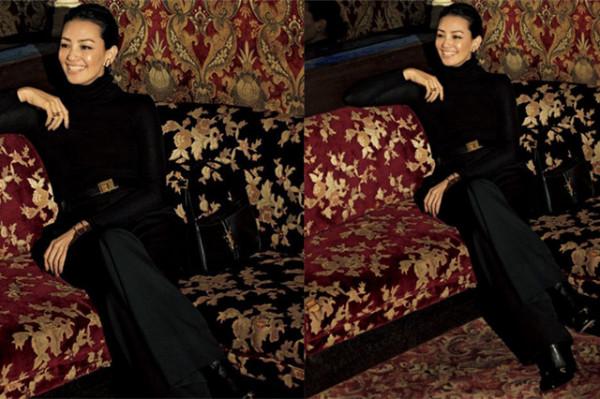 某日雜10月時尚穿搭排名，簡約針織衫與全黑搭配，深受大家喜歡