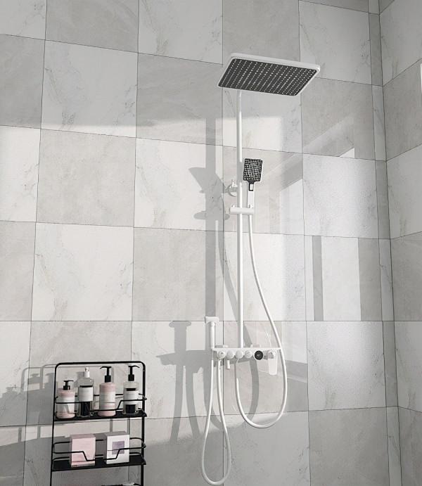 自從買了這款白色花灑，老婆每天都抱著我不撒手，太漂亮了