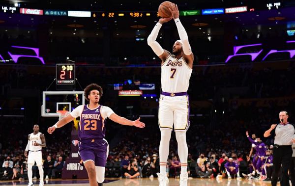 四連敗！湖人慘遭太陽雙殺，安東尼17分，保羅15+5，詹皇布克缺陣