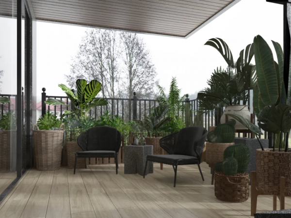 用陽臺，收藏整個秋天的風景