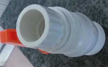 PVC雙活接球閥的內部構造（雙頭刷膠，三）