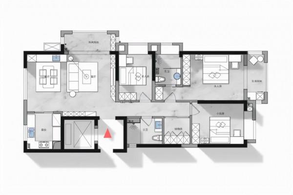 140㎡ 現代簡約：通透空間裡的平衡感