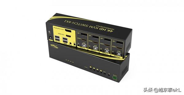 不同介面也能實現雙屏切換！DP HDMI KVM雙屏切換方案：4進1出41DH