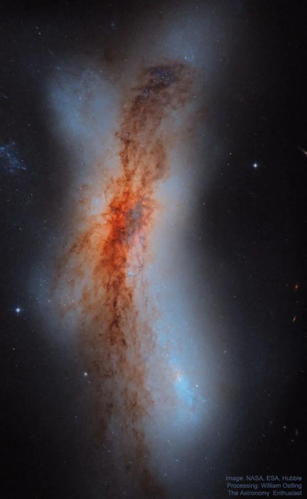 每日天文一圖｜NGC520：哈勃拍攝的碰撞星系