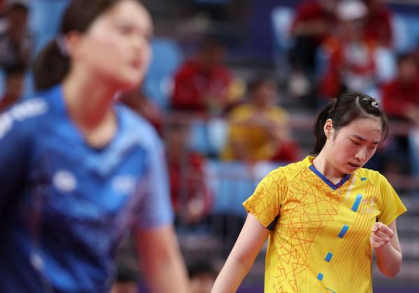 乒乓球——山東隊勝四川隊晉級女團決賽