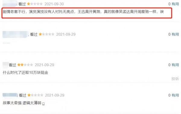 20天票房31萬，日票房69元，網友：離開黃渤的你就像達叔離開星爺