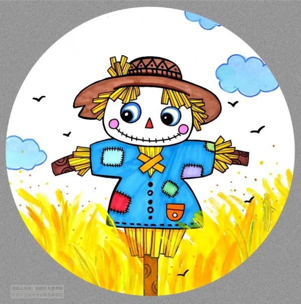 兒童畫教程|秋季主題美術課程《快樂的稻草人》 兒童畫教程|秋季主題美術課程《快樂的稻草人》